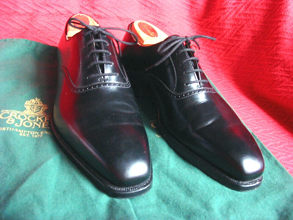 Zapato Oxford de Cuero en color Negro
